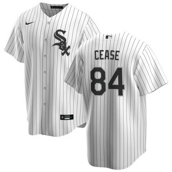 Men Chicago White Sox 84 Dylan Cease White Cool Base Stitched Jersey