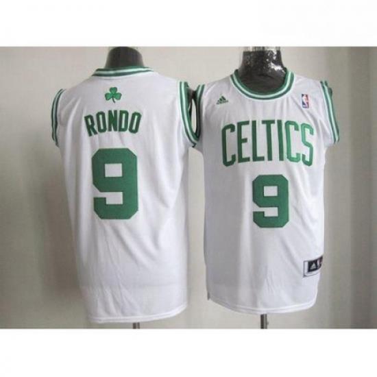 Celtics 9 Rajon Rondo Stitched White NBA Jersey