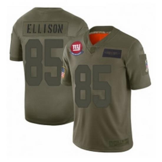 Womens New York Giants 85 Rhett Ellison Limited Camo 2019 Salute to Service Football Jersey