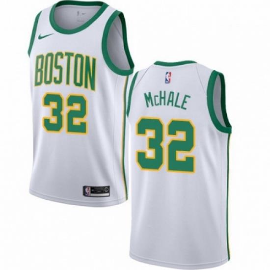 Mens Nike Boston Celtics 32 Kevin Mchale Swingman White NBA Jersey City Edition