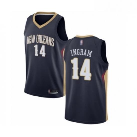 Womens New Orleans Pelicans 14 Brandon Ingram Swingman Navy Blue Basketball Jersey Icon Edition