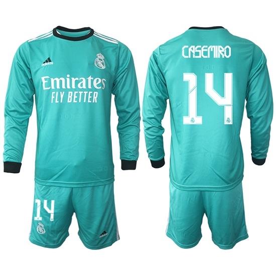 Men Real Madrid Long Sleeve Soccer Jerseys 505