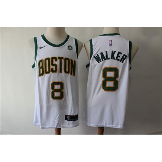 Celtics 8 Kemba Walker White City Edition Nike Swingman Jerseys