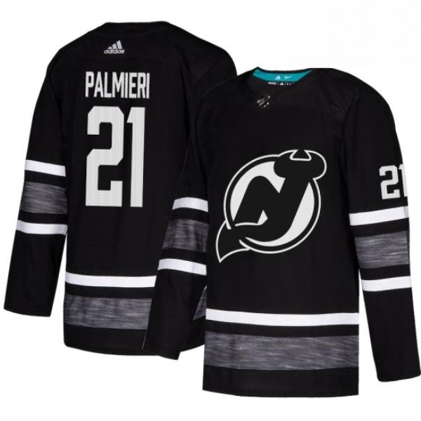 Mens Adidas New Jersey Devils 21 Kyle Palmieri Black 2019 All Star Game Parley Authentic Stitched NHL Jersey