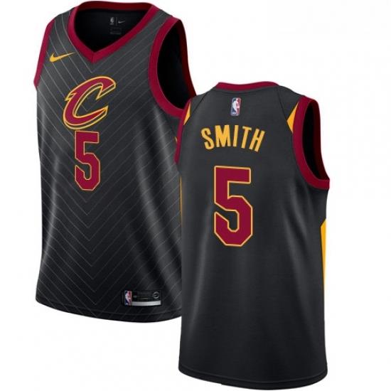 Youth Nike Cleveland Cavaliers 5 JR Smith Swingman Black Alternate NBA Jersey Statement Edition