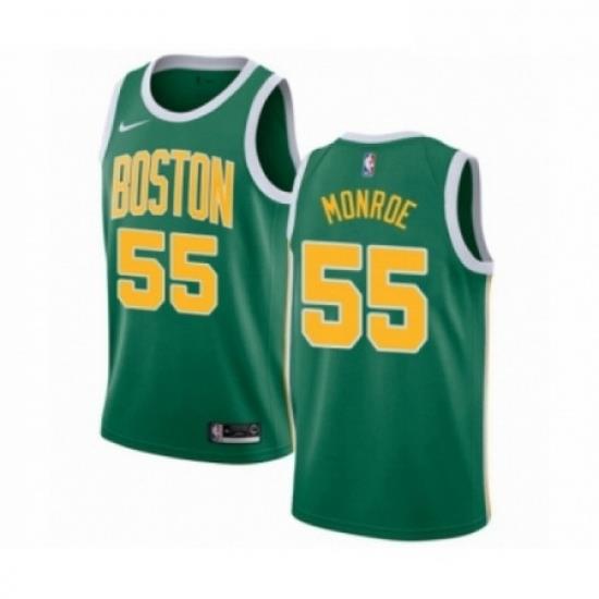 Mens Nike Boston Celtics 55 Greg Monroe Green Swingman Jersey Earned Edition