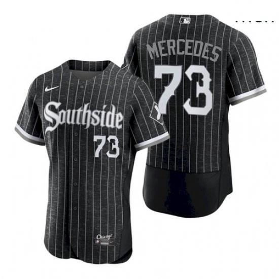 Men's #73 White Sox Yermin Mercedes 2021 City Connect Southside Jersey