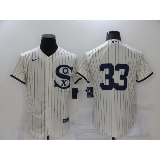 Men Chicago White Sox 33 James McCann Cream Elite 2021 Field of Dreams Jersey