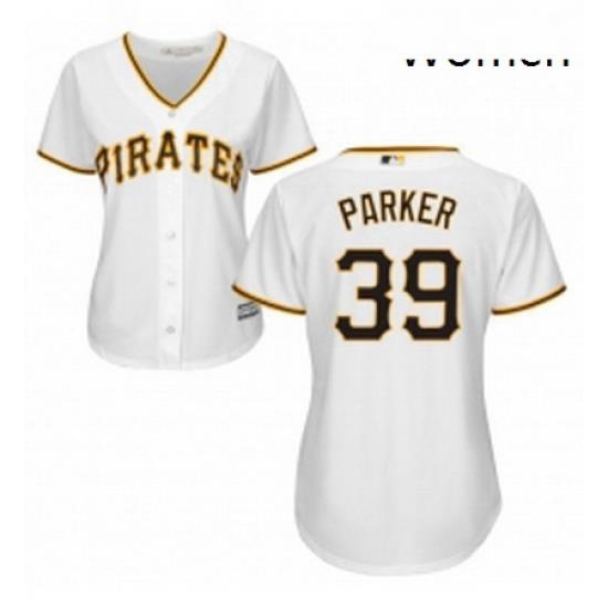 Womens Majestic Pittsburgh Pirates 39 Dave Parker Authentic White Home Cool Base MLB Jersey