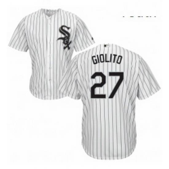 Youth Majestic Chicago White Sox 27 Lucas Giolito Replica White Home Cool Base MLB Jersey