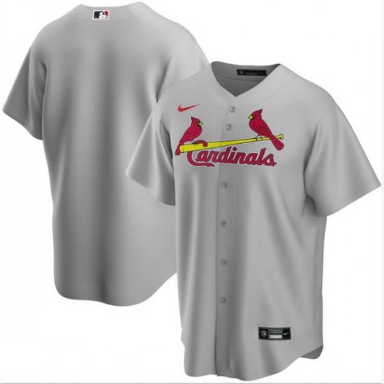 Men St. Louis Cardinals Nike Gray Blank Jersey