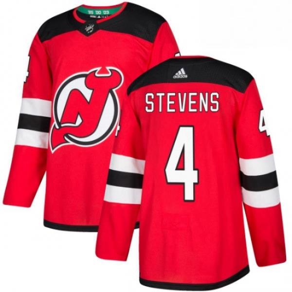 Mens Adidas New Jersey Devils 4 Scott Stevens Premier Red Home NHL Jersey