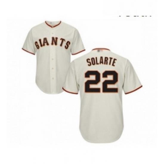 Youth San Francisco Giants 22 Yangervis Solarte Replica Cream Home Cool Base Baseball Jersey