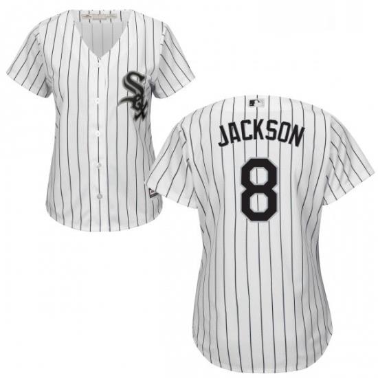 Womens Majestic Chicago White Sox 8 Bo Jackson Replica White Home Cool Base MLB Jersey