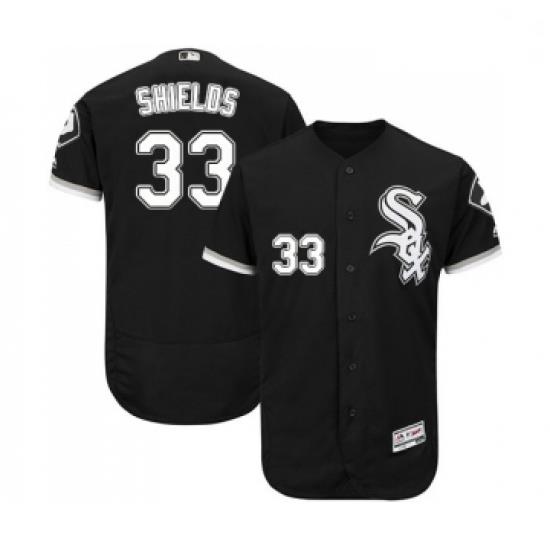 Mens Majestic Chicago White Sox 33 James Shields Black Alternate Flex Base Authentic Collection MLB Jersey