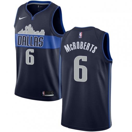 Womens Nike Dallas Mavericks 6 Josh McRoberts Swingman Navy Blue NBA Jersey Statement Edition