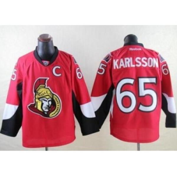 Ottawa Senators 65 Erik Karlsson Red Home Stitched NHL Jersey