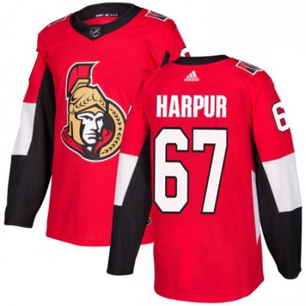 Mens Adidas Ottawa Senators 67 Ben Harpur Premier Red Home NHL Jersey