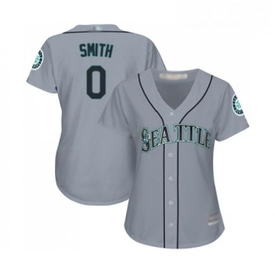 Womens Seattle Mariners 0 Mallex Smith Replica Grey Road Cool Base Baseball Jersey