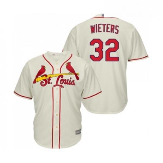 Youth St Louis Cardinals 32 Matt Wieters Replica Cream Alternate Cool Base Baseball Jersey