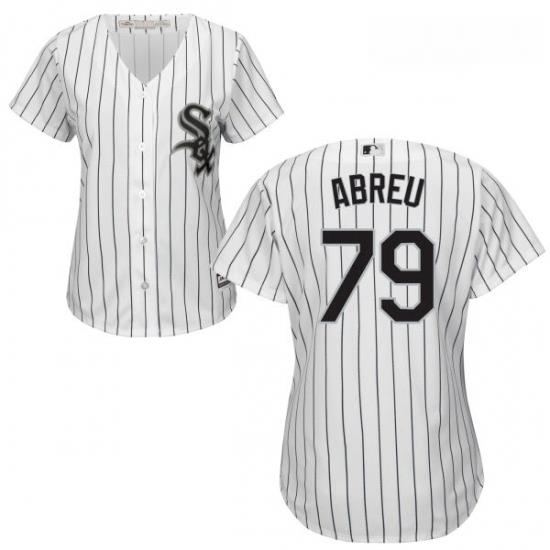 Womens Majestic Chicago White Sox 79 Jose Abreu Replica White Home Cool Base MLB Jersey