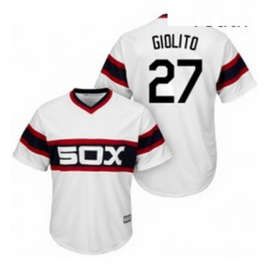 Youth Majestic Chicago White Sox 27 Lucas Giolito Replica White 2013 Alternate Home Cool Base MLB Jersey