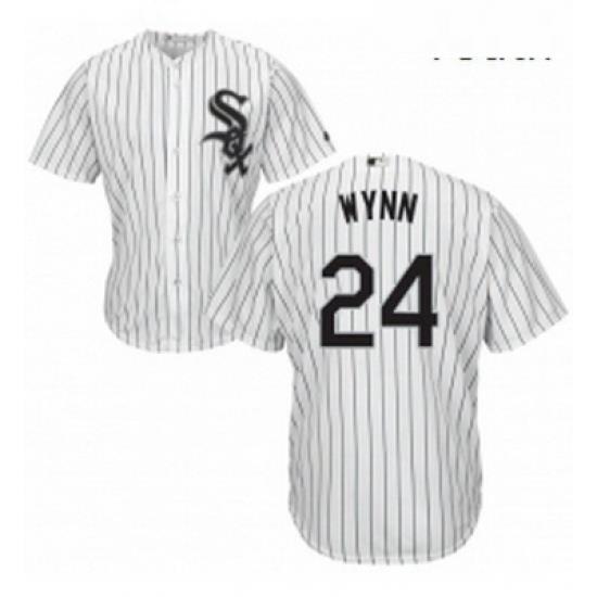 Youth Majestic Chicago White Sox 24 Early Wynn Authentic White Home Cool Base MLB Jersey