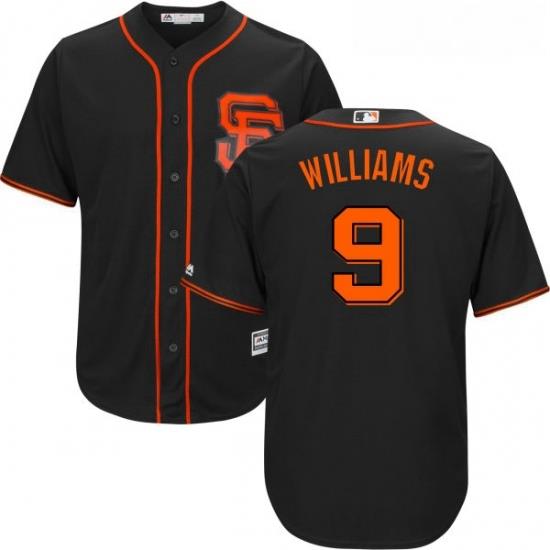 Youth Majestic San Francisco Giants 9 Matt Williams Authentic Black Alternate Cool Base MLB Jersey