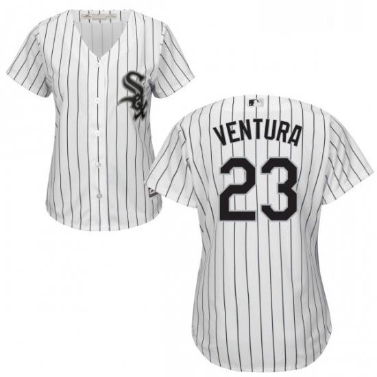 Womens Majestic Chicago White Sox 23 Robin Ventura Replica White Home Cool Base MLB Jersey