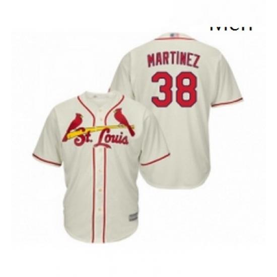 Mens St Louis Cardinals 38 Jose Martinez Replica Cream Alternate Cool Base Baseball Jersey