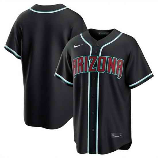Men Arizona Diamondbacks Blank 2026 Fashion Replica Black Out Stitched Baseball Jersey