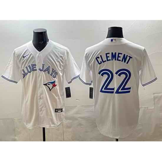 Men Toronto Blue Jays 22 Ernie Clement white 50th Anniversary Alternate Limited Jersey