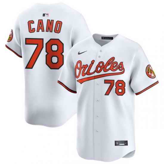 Men Baltimore Orioles Nike Home Limited Jersey White Cano Yennier 78