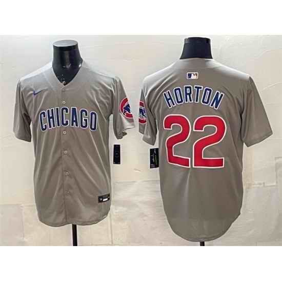 Men Chicago Cubs 22 Cade Horton Grey Limited Stitched Baseball Jersey