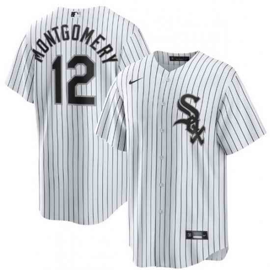 Men Chicago White Sox Colson Montgomery #12 White 2025 Home Limited Stitched Baseball Jersey