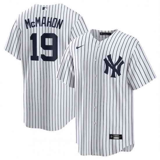 Men New York Yankees 19 Ryan McMahon White 2025 Cool Base Stitched Baseball Jersey