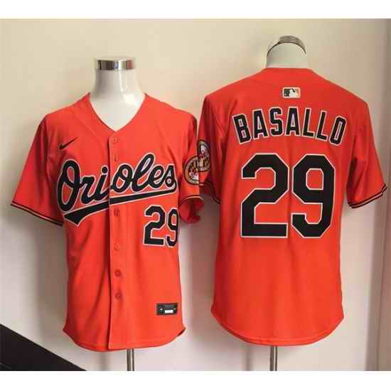 Men Baltimore Orioles  29 Samuel Basallo Orange 2026 Limited Stitched Baseball Jersey