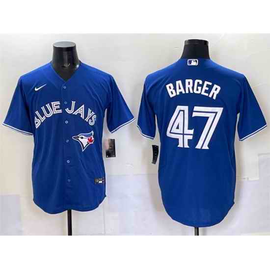 Men Toronto Blue Jays 47 Addison Barger Royal Cool Base Stitched Baseball Jersey