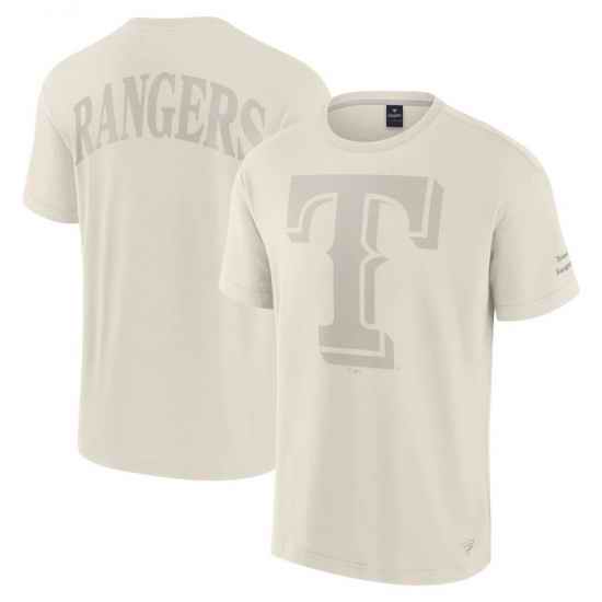 Men Fanatics Cream Texas Rangers Elements Iconic T Shirt