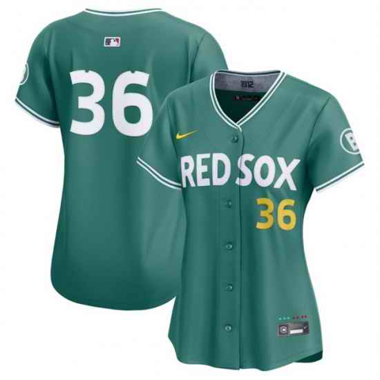 Women Boston Red Sox 36 Triston Casas Green 2025 City Connect Limited Stitched Baseball Jersey