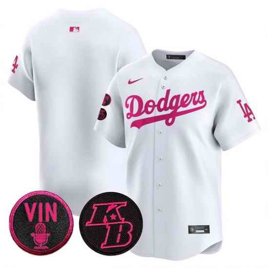 Men Los Angeles Dodgers Blank White 2026 Mothers Day Vapor Premier Limited Stitched Baseball Jersey