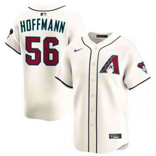 Men Arizona Diamondbacks Nike Home Limited Jersey Cream Hoffmann Andrew 56