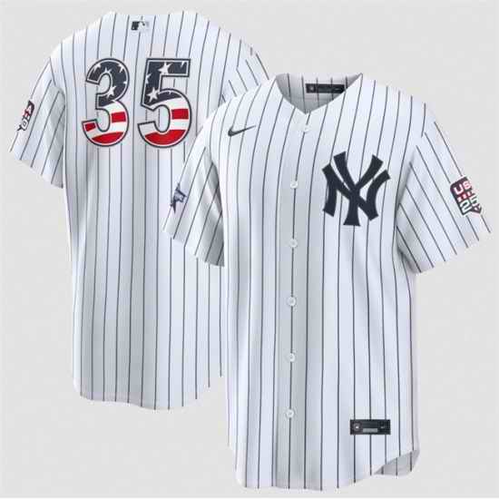 Men New York Yankees  35 Cody Bellinger White 2026 All Star Edition Stars   Stripes Stadium Pick A Player Stitched Baseball Jersey