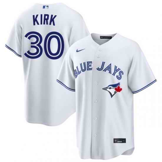 Men Toronto Blue Jays Alejandro Kirk 30 White Home Limited Stitched Baseball Jersey