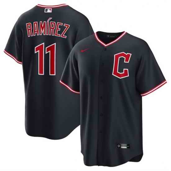 Men Cleveland Guardians 11 Jos E9 Ram EDrez Navy 2025 Alternate Limited Stitched Baseball Jersey