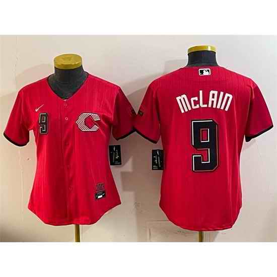 Youth Cincinnati Reds 9 Matt McLain Red 2026 City Connect Stadium Stitched Baseball Jersey