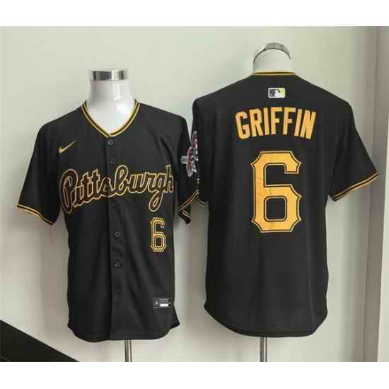Men Pittsburgh Pirates  6 Konnor Griffin Black 2026 Limited Stitched Baseball Jersey