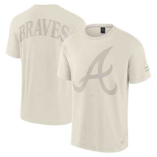 Men Fanatics Cream Atlanta Braves Elements Iconic T Shirt