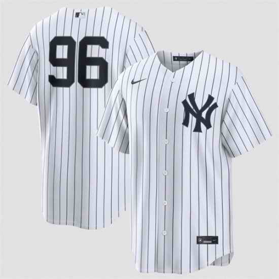 Men New York Yankees  96 George Lombard Jr White No Name Home Limited Stitched Baseball Jersey