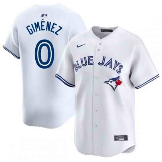 Men Toronto Blue Jays 0 Andres Gimenez Cool Base Stitched Baseball Jersey White